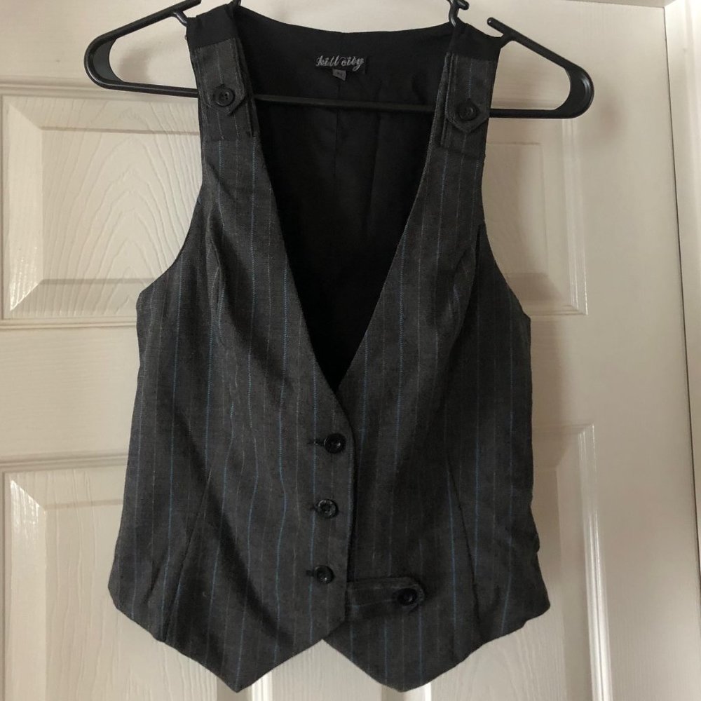 Kill City Vest in Black, Gray, Blue M